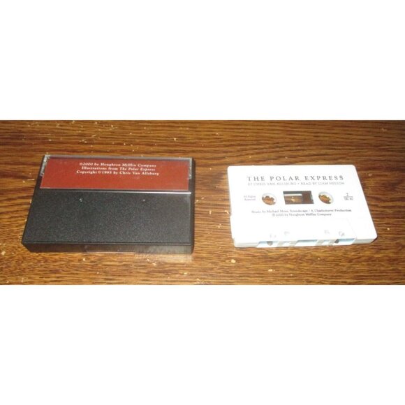 The Polar Express on cassette by Chris Allsburg (Read by Liam Neeson, 1985) - Picture 2 of 3